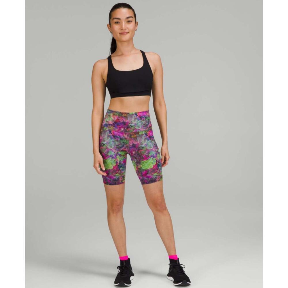Lululemon Wunder Train High-Rise Short 8" Vivid Floral Tone Multi Size 4 Running